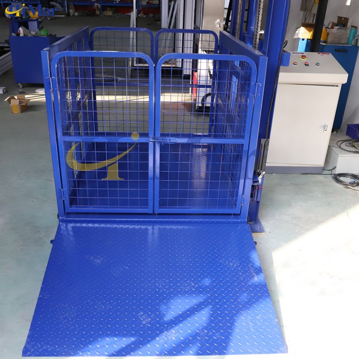 small hydraulic cargo lift