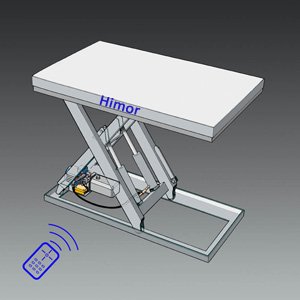 Scissor lift table remote