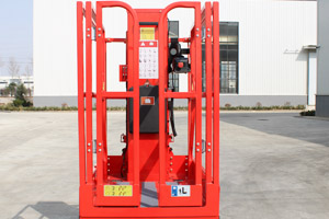 drivable electric vertical mast lift platform