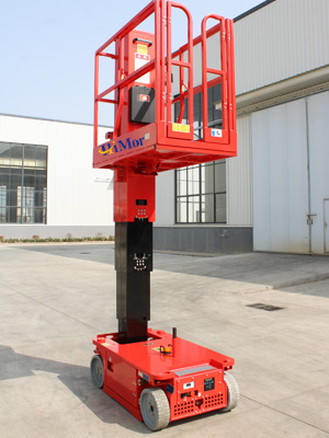 drivable vertical mast lift
