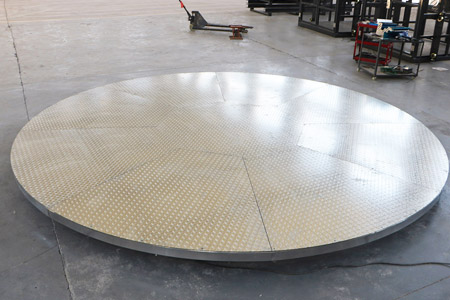 car turntable installation