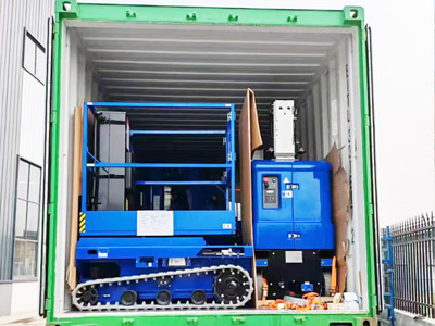 tracked man lift delivery