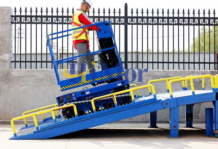 tracked man lift test