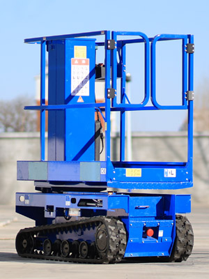 Small tracked mast lift for sale