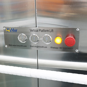vertical platform lift control panel