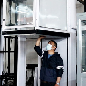 vertical platform lift safety board