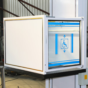 wheelchair lift cabin